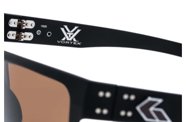 Image of Gatorz Rig Vortex Sunglasses, Black Frame, Brown High Contrast MilSpec Ballistic Optimized Polarized Lens with Anti-Reflective Coating, Black/Brown, Large, GZ-53-488