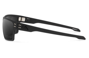 Image of Gatorz Sentix Glasses, Black/Matte Black Logo/Polarized Smoke, Medium, GZ-18-010