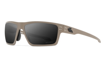 Image of Gatorz Sentix Glasses, Smoke w/ Anti-Fog, Tan/Matte Black Logo, Medium, GZ-18-302