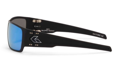 Image of Gatorz Specter Sunglasses, Cerakote Black Frame, Brown Polarized w/Silver Mirror Lens, GZ-08-422