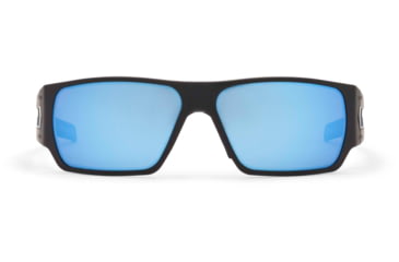 Image of Gatorz Specter Sunglasses, Cerakote Black Frame, Smoke Polarized w/Blue Mirror Lens, GZ-08-421
