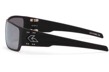 Image of Gatorz Specter Sunglasses, Cerakote BlackFrame, Smoke Polarized w/Silver Mirror Lens, GZ-08-424