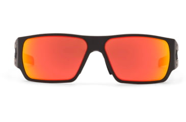 Image of Gatorz Specter Sunglasses, Cerakote Blackout Frame, Smoke Polarized w/Sunburst Mirror Lens, GZ-08-413