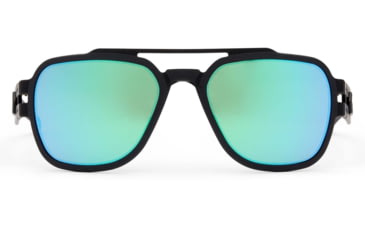 Image of Gatorz Stark Sunglasses, Matte Blackout Frame, Brown Polarized w/ Green Mirror Lens, GZ-06-013