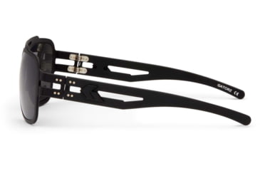 Image of Gatorz Stark Sunglasses, Matte Blackout Frame, Smoke Polar Lens, GZ-06-011