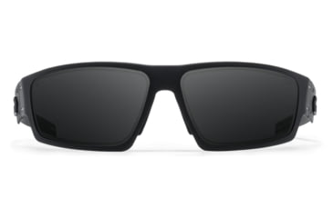 Image of Gatorz Warhawk Sunglasses, Black, Matte Black Logo, MilSpec Ballistic Smoke, w/ Anti-Fog, ANSI Z87.1, Black, One Size, 841235127311