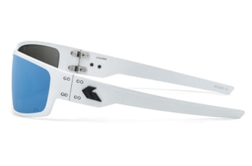 Image of Gatorz Warhawk Sunglasses, Frost, Matte Black Logo, Digitally Optimized Polarized Opz Blue Mirror, Frost, One Size, 841235127373