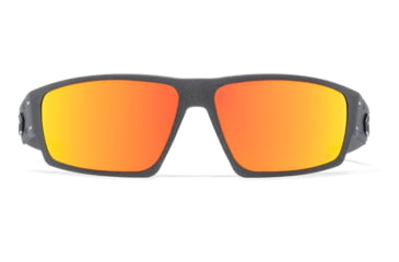 Image of Gatorz Warhawk Sunglasses, Graphite, Matte Black Logo, Digitally Optimized Polarized Opz Sunburst, Graphite, One Size, 841235127342