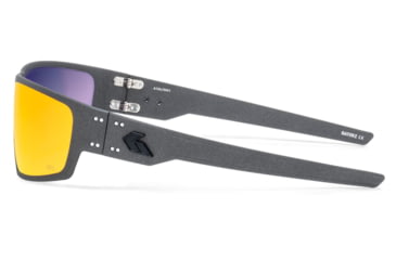 Image of Gatorz Warhawk Sunglasses, Graphite, Matte Black Logo, Digitally Optimized Polarized Opz Sunburst, Graphite, One Size, 841235127342