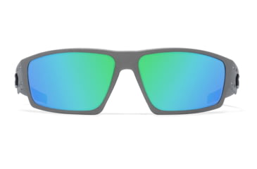 Image of Gatorz Warhawk Sunglasses, Gunmetal, Matte Black Logo, Digitally Optimized Polarized Opz Green Mirror, Gunmetal, One Size, 841235127366