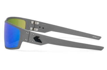 Image of Gatorz Warhawk Sunglasses, Gunmetal, Matte Black Logo, Digitally Optimized Polarized Opz Green Mirror, Gunmetal, One Size, 841235127366