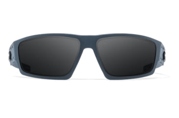 Image of Gatorz Warhawk Sunglasses, Slate, Matte Black Logo, MilSpec Ballistic Smoke, w/ Anti-Fog, ANSI Z87.1, Slate, One Size, 841235127359