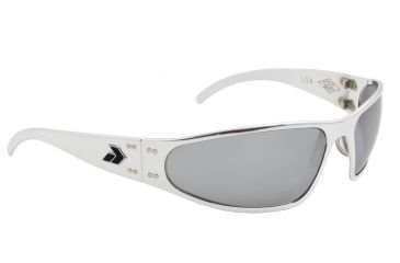 Image of Gatorz Wrapol02pSp Wraptor Polished Chrome Frame Chrome Polarized Lens Sunglasses