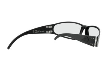 Image of Gatorz Wraptor Ansi Z87.1 Sunglasses, Black Frame, Clear Anti Fog Lens, WRAZBLK06A