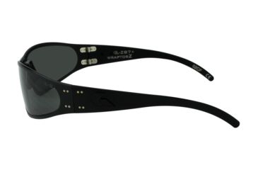 Image of Gatorz Wraptor Ansi Z87.1 Sunglasses, Black Frame, Smoked Anti Fog Lens, WRAZBLK01A