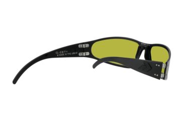 Image of Gatorz Wraptor Ansi Z87.1 Sunglasses, Black Frame, Yellow Anti Fog Lens, WRAZBLK04A