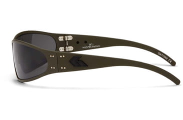 Image of Gatorz Wraptor Milspec Ballistic Z87.1 Sunglasses, Cerakote OD Green Frame, Smoke w/Anti-Fog Lens, GZ-02-202