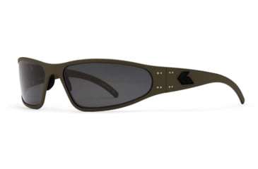 Image of Gatorz Wraptor Milspec Ballistic Z87.1 Sunglasses, Cerakote OD Green Frame, Smoke w/Anti-Fog Lens, GZ-02-202