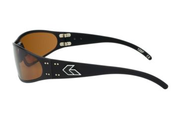 Image of Gatorz Wraptor Sunglasses, Black Frame, Brown Lens WRABLK03