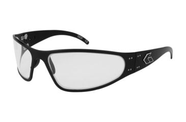Image of Gatorz Wraptor Sunglasses, Black Frame, Clear Lens WRABLK06