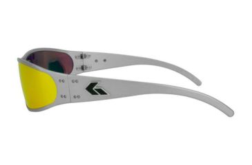Image of Gatorz Wraptor Sunglasses, Brushed Frame, Sunburst Lens, WRABRU13M