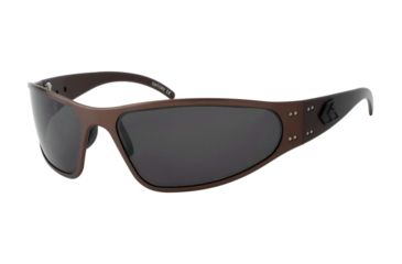 Image of Gatorz Wraptor Sunglasses, Copper Blackout Frame, Smoked Polarized Lens, WRACOP01PMBP