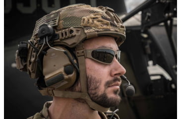 Image of Gatorz Wraptor Sunglasses, Grey Polarized Lens, Cerakote OD Green Frame, WRACOG01P