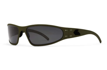Image of Gatorz Wraptor Sunglasses, Grey Polarized Lens, Cerakote OD Green Frame, WRACOG01P
