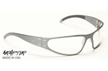 Image of Gatorz Wraptor, Gunmetal Frame, Clear Lens