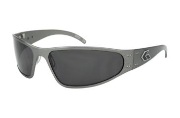 Image of Gatorz Wraptor Sunglasses, Gunmetal Frame, Grey Lens WRAGUN01
