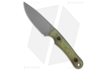 Image of Gavko Knives EDC Neck Fixed Blade Knife, 3.25in, Bohler N690, Drop Point Blade, G-10, Jade Handle, Jade/Gray, 6.75 inch, BHQ-22243