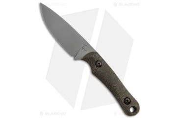 Image of Gavko Knives EDC Neck Fixed Blade Knife, 3.25in, Bohler N690, Drop Point Blade, Micarta, Green Handle, Green/Gray, 6.75 inch, BHQ-22248