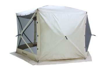 Image of Gazelle 6 sided Portable Gazebo, Tan 21500