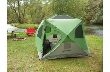 Image of Gazelle Pop Up Portable Camping Hub Tent, 4 Person, Green, Large 30400