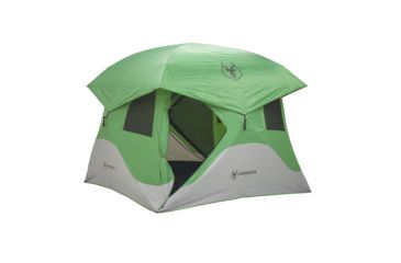 Image of Gazelle Pop Up Portable Camping Hub Tent, 4 Person, Green, Large 30400