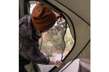 Image of Gazelle T4 Tandem Hub Tent, Easy 90 Second Set-Up, Waterproof, UV Resistant, Convertible Screen Room, Removable Floor, Ample Storage Options, 4-8 Person, Alpine Green, 4-8 Person, GT450GR