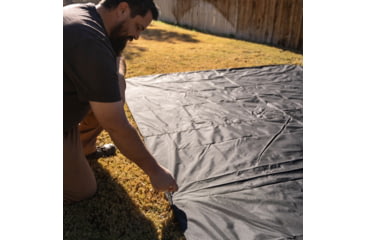 Image of Gazelle Tandem 6-Sided Gazebo Footprint, Black, GA118