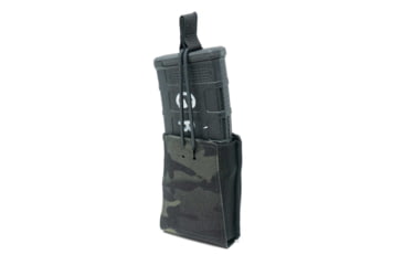 Image of GBRS Group Single Rifle Magazine Pouch, Bungee Retention, Multicam Black, One Size, GEAR-SRMP-5.56-BR-MCB