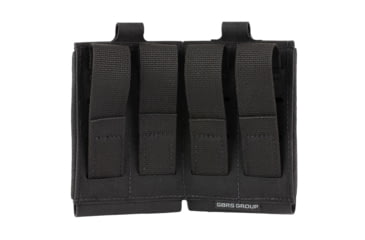 Image of GBRS Group Double Rifle Magazine Pouch - Bungee Retention, BLACK, GEAR-DRMP-5.56-BR-BLK