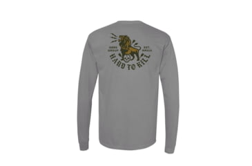Image of Gbrs Group Gear GBRS Group Lion &amp; Skull Long Sleeve Shirt, LS-GRY-LNS-M