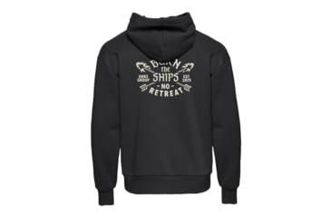 Image of GBRS Group No Retreat Oversized Pullover Hoodie - Men's, Black/Bone, Extra Large, POH-BLK-NR-26-XL