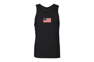 Image of GBRS Group Patriotism Front &amp; Center Tank - Men's, Black/Multicolor, Small, TT-BLK-FAC-S