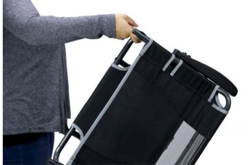 Image of GCI Outdoor Big Comfort Stadium Chair With Armrests, Black, 10310