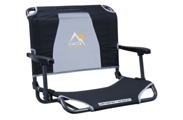 Image of GCI Outdoor Big Comfort Stadium Chair With Armrests, Black, 10310