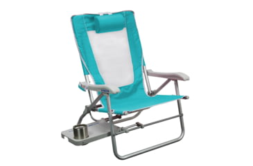Image of GCI Outdoor Big Surf Chair with Slide Table, Seafoam Green, big-surf-slide-table-2
