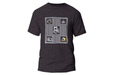 Image of GCI Outdoor Rock, Relax, Repeat Short Sleeve T-Shirt - Mens, Charcoal, Small, rockrelaxrepeatshortsltshirt