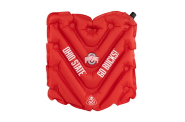 Image of Gci Outdoor V SeatTM, Inflatable Stadium Cushion or Glassing Pad, Ohio State Buckeyes, 12VS03B-OSU