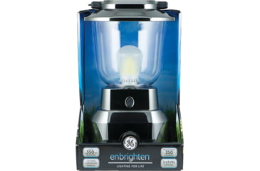 Image of GE 350-Lumen Enbrighten Lantern, Stainless Steel, D - UM-1, 14210