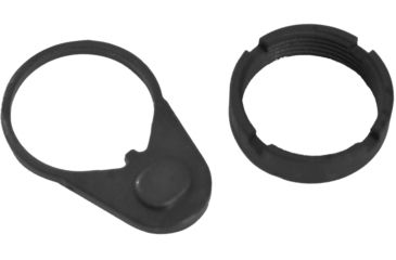 Image of Gear Head Works Castle Nut and End Plate Set, Black, GHW-36