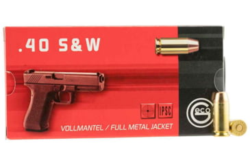 Image of GECO .40 S&amp;W 180 Grain Full Metal Jacket Brass Cased Centerfire Pistol Ammo, 50 Rounds, 271240050